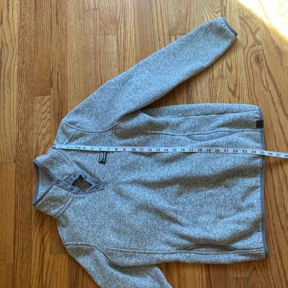 Women's L.L.Bean Sweater Fleece Pullover Size Medium Pewter Color - Picture 7 of 9